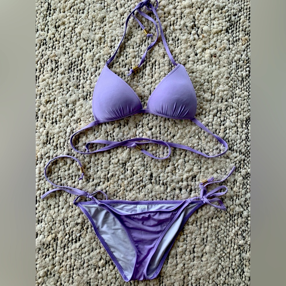 VODA swim push-up padded string bikini set SZ: S
